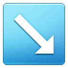 ↘️ Emoji Flecha Hacia La Esquina Inferior Derecha en Samsung One UI 4.0.