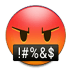 🤬 Emoji Gesicht mit Symbolen über dem Mund Samsung One UI 4.0.