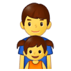 Emoji 👨‍👧 Famiglia: Uomo E Bambina su Samsung One UI 4.0.