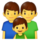 👨‍👨‍👦 Emoji Familie: Mann, Mann und Junge Samsung One UI 4.0.
