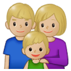 👪🏼 Emoji Familie, mittelhelle Hautfarbe Samsung One UI 4.0.