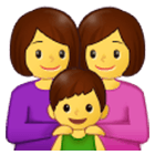 👩‍👩‍👦 Emoji Família: Mulher, Mulher E Menino na Samsung One UI 4.0.