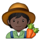 🧑🏿‍🌾 Emoji Agricultor: Tono De Piel Oscuro en Samsung One UI 4.0.