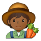 🧑🏾‍🌾 Emoji Agricultor: Tono De Piel Oscuro Medio en Samsung One UI 4.0.