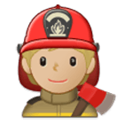 🧑🏼‍🚒 Emoji Feuerwehrmann/-frau: mittelhelle Hautfarbe Samsung One UI 4.0.