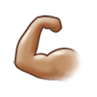 💪🏽 Emoji Bíceps: Pele Morena na Samsung One UI 4.0.
