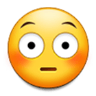 😳 Emoji errötetes Gesicht mit großen Augen Samsung One UI 4.0.