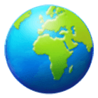 🌍 Emoji Globus mit Europa und Afrika Samsung One UI 4.0.
