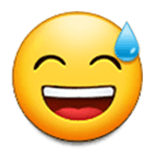 😅 Emoji Cara Sonriendo Con Sudor Frío en Samsung One UI 4.0.
