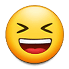 Emoji 😆 Sorriso A Bocca Aperta Con Occhi Chiusi su Samsung One UI 4.0.