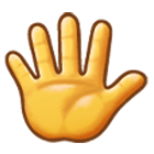 Emoji 🖐️ Mano Aperta su Samsung One UI 4.0.