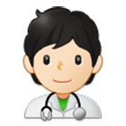 🧑🏻‍⚕️ Emoji Arzt/Ärztin: helle Hautfarbe Samsung One UI 4.0.