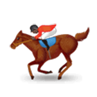 🏇🏿 Emoji Corrida De Cavalos: Pele Escura na Samsung One UI 4.0.