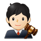 🧑🏻‍⚖️ Emoji Juez: Tono De Piel Claro en Samsung One UI 4.0.