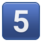 Emoji 5️⃣ Tasto: 5 su Samsung One UI 4.0.