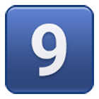 Emoji 9️⃣ Tasto: 9 su Samsung One UI 4.0.