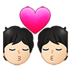 💏🏻 Emoji sich küssendes Paar, helle Hautfarbe Samsung One UI 4.0.