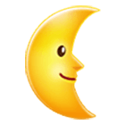 🌜 Emoji Luna De Cuarto Menguante Con Cara en Samsung One UI 4.0.