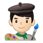 👨🏻‍🎨 Emoji Artista Hombre: Tono De Piel Claro en Samsung One UI 4.0.