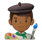 👨🏾‍🎨 Emoji Künstler: mitteldunkle Hautfarbe Samsung One UI 4.0.