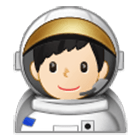 Émoji 👨🏻‍🚀 Astronaute Homme : Peau Claire sur Samsung One UI 4.0.