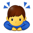 Emoji 🙇‍♂️ Uomo Che Fa Inchino Profondo su Samsung One UI 4.0.