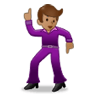 🕺🏽 Emoji Hombre Bailando: Tono De Piel Medio en Samsung One UI 4.0.