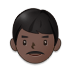 👨🏿 Emoji Hombre: Tono De Piel Oscuro en Samsung One UI 4.0.