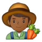 👨🏾‍🌾 Emoji Agricultor: Tono De Piel Oscuro Medio en Samsung One UI 4.0.
