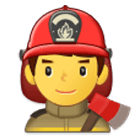 Emoji 👨‍🚒 Pompiere Uomo su Samsung One UI 4.0.