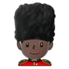 Emoji 💂🏿‍♂️ Guardia Uomo: Carnagione Scura su Samsung One UI 4.0.