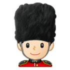 Emoji 💂🏻‍♂️ Guardia Uomo: Carnagione Chiara su Samsung One UI 4.0.
