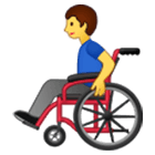 👨‍🦽 Emoji Mann in manuellem Rollstuhl Samsung One UI 4.0.