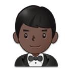 🤵🏿‍♂️ Emoji Mann im Tuxedo: Schwarze Hautfarbe Samsung One UI 4.0.