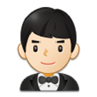 🤵🏻‍♂️ Emoji Homem de smoking: Pele Clara na Samsung One UI 4.0.