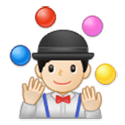 🤹🏻‍♂️ Emoji Hombre Haciendo Malabares: Tono De Piel Claro en Samsung One UI 4.0.