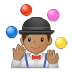 🤹🏽‍♂️ Emoji Jongleur: mittlere Hautfarbe Samsung One UI 4.0.