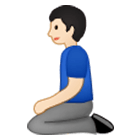 🧎🏻‍♂️ Emoji Hombre De Rodillas: Tono De Piel Claro en Samsung One UI 4.0.