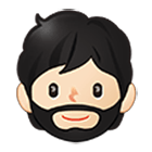 🧔🏻‍♂️ Emoji Hombre Con Barba Tono De Piel Claro en Samsung One UI 4.0.