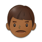 👨🏾 Emoji Homem: Pele Morena Escura na Samsung One UI 4.0.