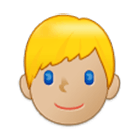 👱🏼‍♂️ Emoji Hombre Rubio: Tono De Piel Claro Medio en Samsung One UI 4.0.
