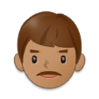 👨🏽 Emoji Mann: mittlere Hautfarbe Samsung One UI 4.0.