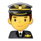 Emoji 👨‍✈️ Pilota Uomo su Samsung One UI 4.0.
