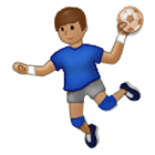 Émoji 🤾🏽‍♂️ Handballeur : Peau Légèrement Mate sur Samsung One UI 4.0.