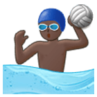 🤽🏿‍♂️ Emoji Hombre Jugando Al Waterpolo: Tono De Piel Oscuro en Samsung One UI 4.0.