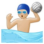 🤽🏼‍♂️ Emoji Hombre Jugando Al Waterpolo: Tono De Piel Claro Medio en Samsung One UI 4.0.