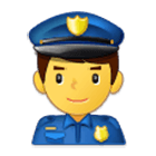 👮‍♂️ Emoji Policial Homem na Samsung One UI 4.0.