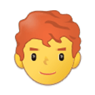 👨‍🦰 Emoji Hombre: Pelo Pelirrojo en Samsung One UI 4.0.
