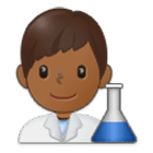 👨🏾‍🔬 Emoji Wissenschaftler: mitteldunkle Hautfarbe Samsung One UI 4.0.