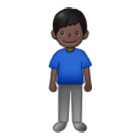 🧍🏿‍♂️ Emoji Homem Em Pé: Pele Escura na Samsung One UI 4.0.